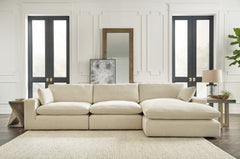 Family Deals Furniture - Ashley Furniture - Elyza Sectional - RAF 10-Piece Sectional / Linen - 10006S8