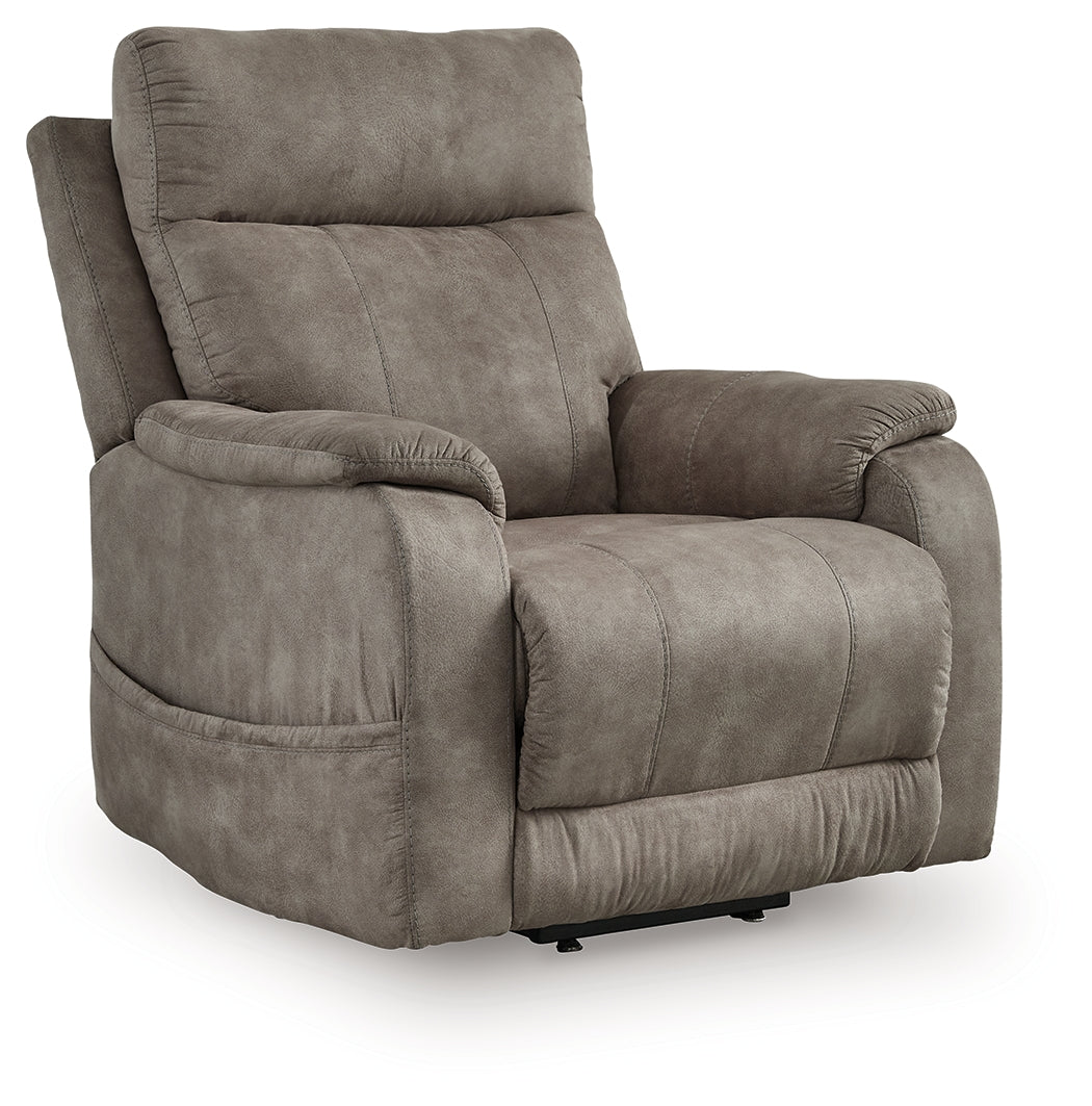 Family Deals Furniture - Ashley Furniture - Crestmeade Living Room - Power Lift Recliner / Espresso - 1350412