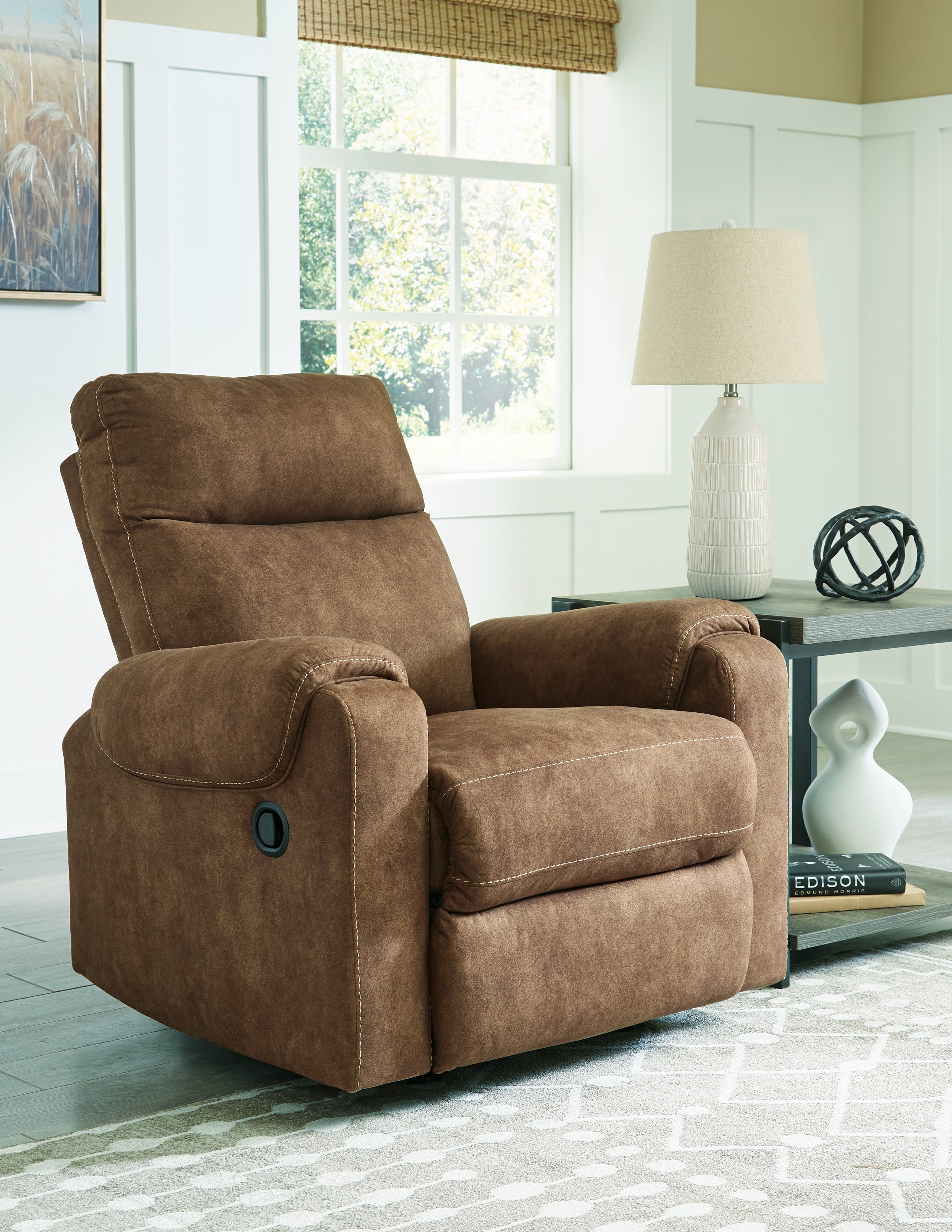 Family Deals Furniture - Ashley Furniture - Edenwold Living Room - Rocker Recliner / Brindle - 1380525