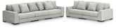 Family Deals Furniture - Ashley Furniture - Regent Park 3-Piece Sectional Sofa and 2-Piece Sectional Loveseat - 3-Piece Sectional Sofa and 2-Piece Sectional Loveseat / Pewter - 14404U4