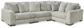 Family Deals Furniture - Ashley Furniture - Regent Park Sectional - RAF 6-Piece Sectional / Pewter - 14404S7