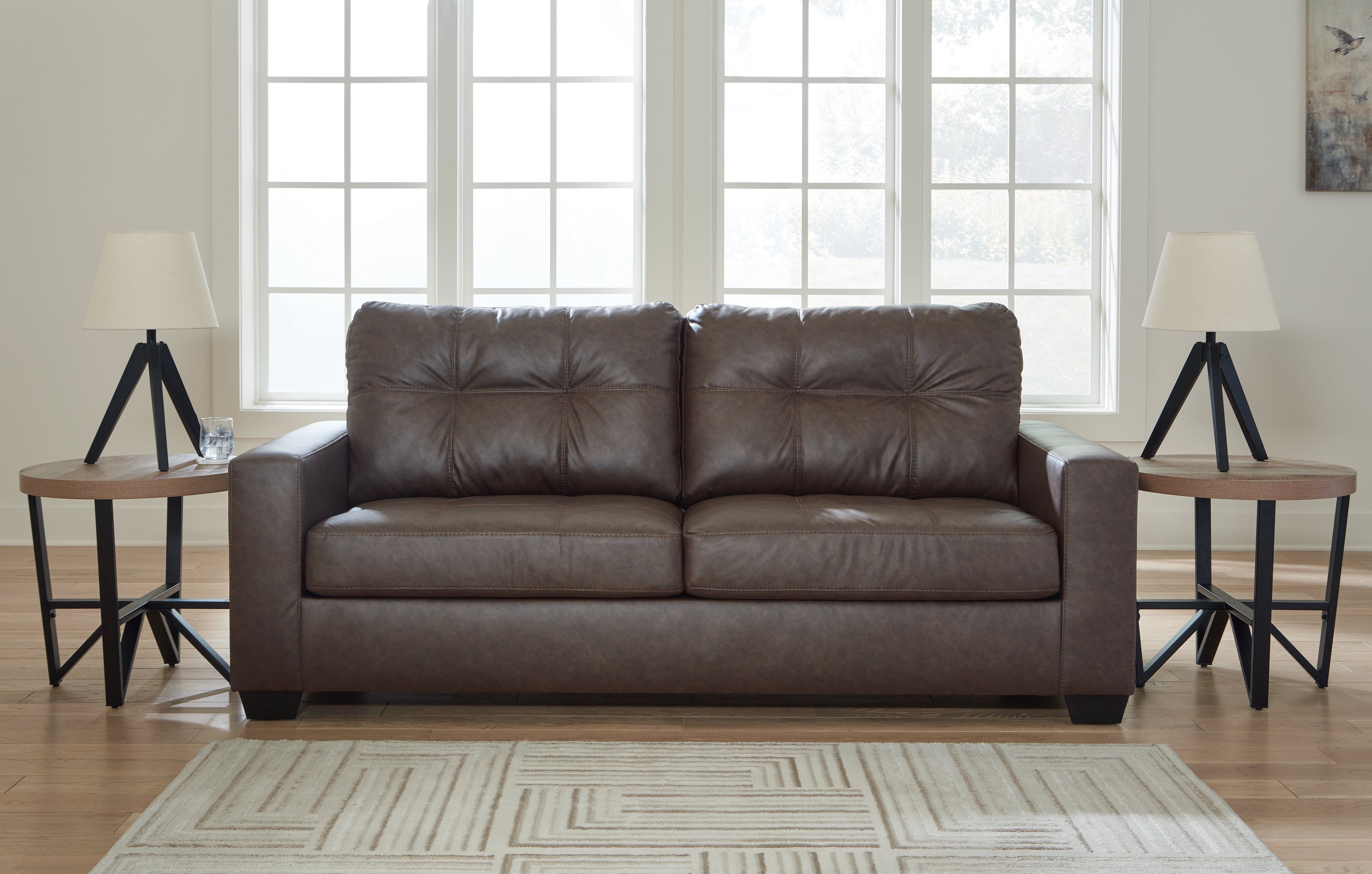 Family Deals Furniture - Ashley Furniture - Barlin Mills Living Room - Oversized Accent Ottoman / Carbon - 1700408