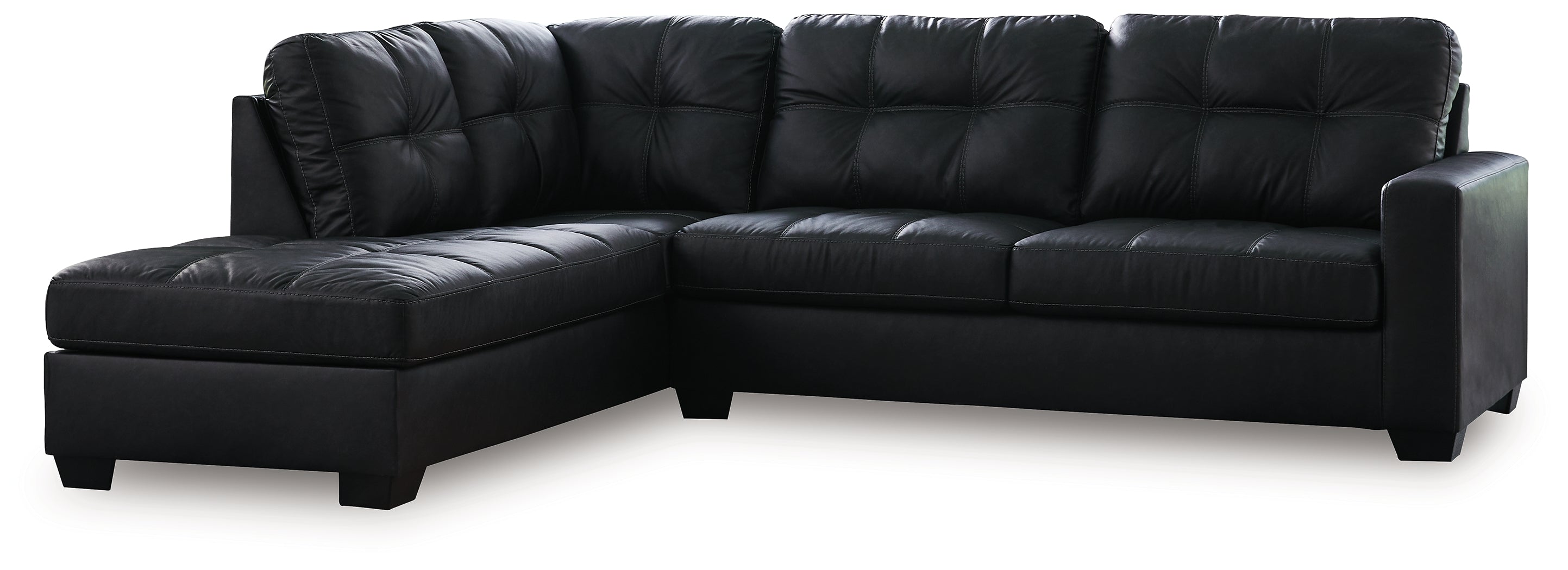 Family Deals Furniture - Ashley Furniture - Barlin Mills Sectional - RAF 2-Piece Sectional with Chaise / Carbon - 17004S1