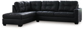 Family Deals Furniture - Ashley Furniture - Barlin Mills Sectional - RAF 2-Piece Sectional with Chaise / Carbon - 17004S1