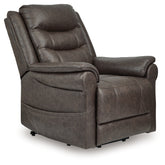 Family Deals Furniture - Ashley Furniture - Oatman Living Room - Power Lift Recliner / Umber - 1800412
