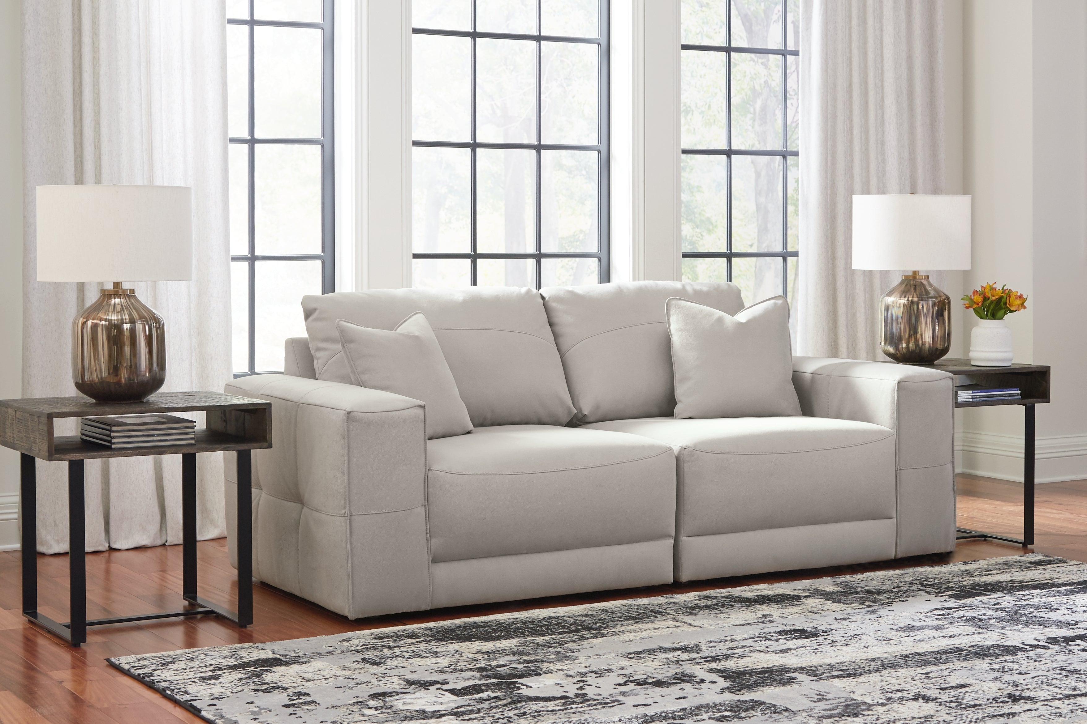 Family Deals Furniture - Ashley Furniture - Next-Gen Gaucho Sectional - RAF 3-Piece Sectional Sofa with Chaise / Gray - 18304S2