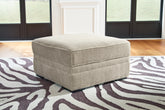 Family Deals Furniture - Ashley Furniture - Calnita Living Room - Ottoman With Storage / Sisal - 2050211