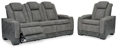 Family Deals Furniture - Ashley Furniture - Next-Gen Durapella Power Reclining Sofa and Power Recliner - Power Reclining Sofa and Power Recliner - 22004U3