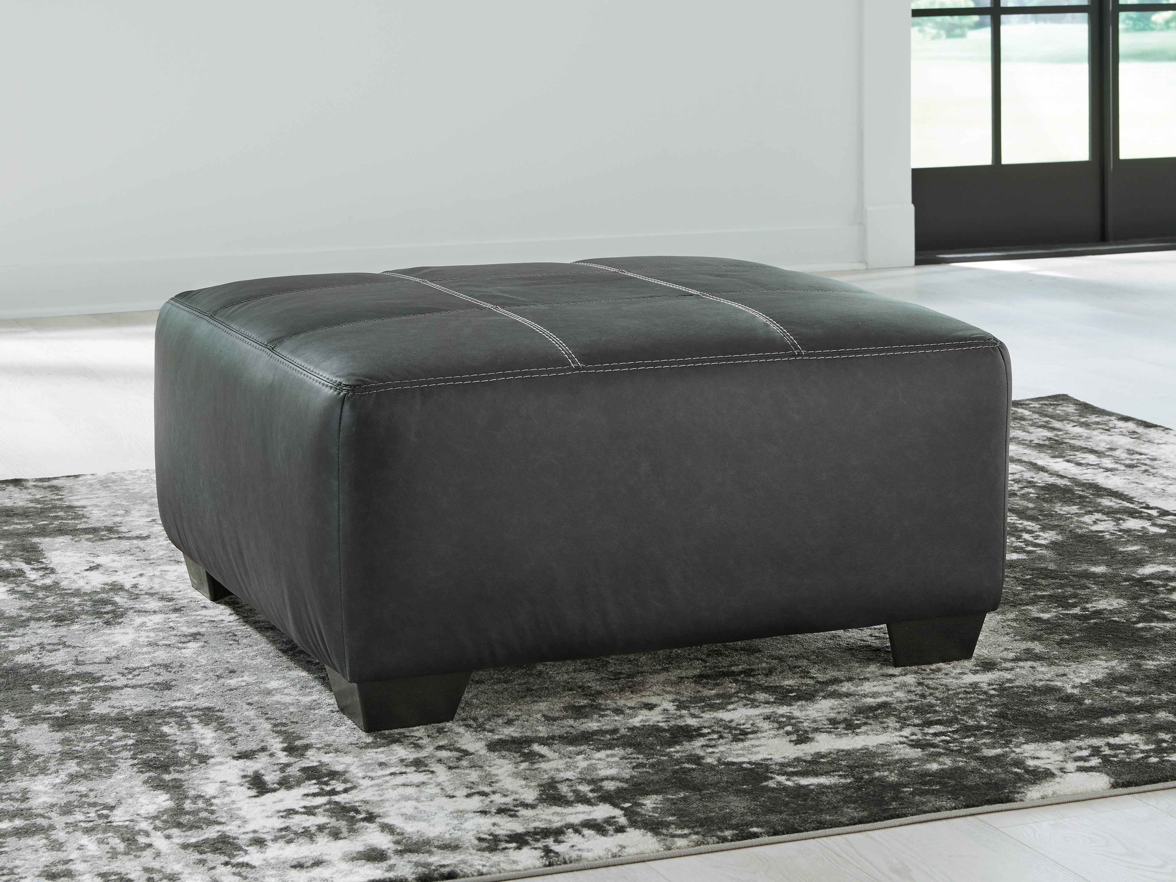Family Deals Furniture - Ashley Furniture - Brixley Pier Living Room - Oversized Accent Ottoman / Graphite - 2990608