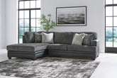 Family Deals Furniture - Ashley Furniture - Brixley Pier Sectional - LAF 2-Piece Sectional with Chaise / Graphite - 29906S2