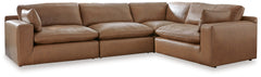 Family Deals Furniture - Ashley Furniture - Emilia Sectional - RAF 2-Piece Sectional Loveseat / Caramel - 30901S1