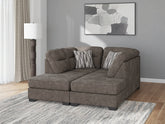 Family Deals Furniture - Ashley Furniture - Olten Sectional - RAF 2-Piece Sectional with Chaise / Mocha - 31304S1