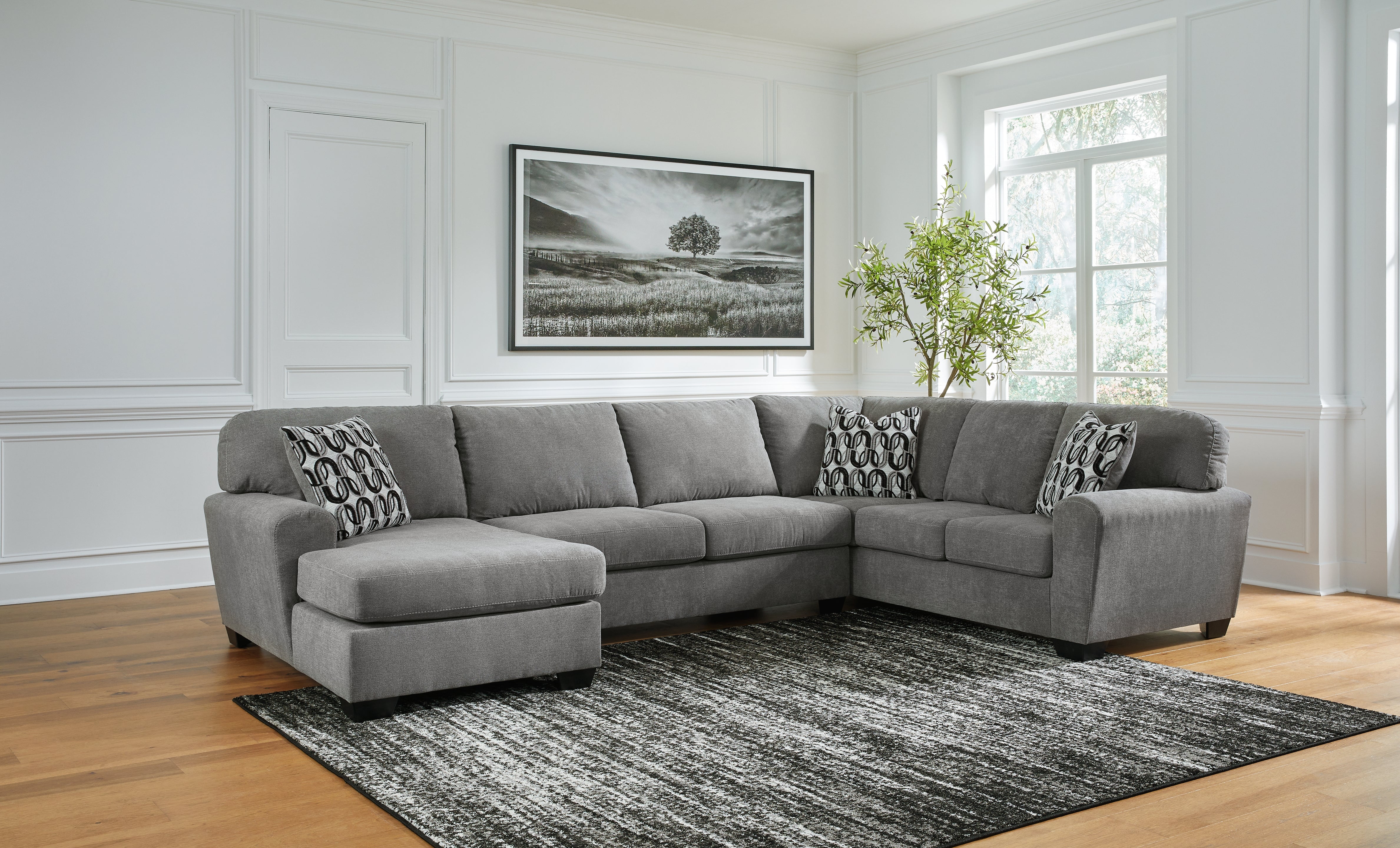 Family Deals Furniture - Ashley Furniture - Birkdale Court Sectional - RAF 3-Piece Sectional / Gray - 32402S3