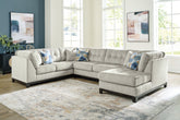Family Deals Furniture - Ashley Furniture - Maxon Place Sectional - RAF 3-Piece Sectional with Chaise / Navy - 33003S1