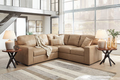 Family Deals Furniture - Ashley Furniture - Bandon Sectional - RAF 4-Piece Sectional / Toffee - 38006S6