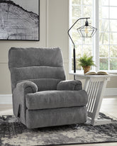 Family Deals Furniture - Ashley Furniture - Man Fort Living Room - Rocker Recliner / Dusk - 4660425