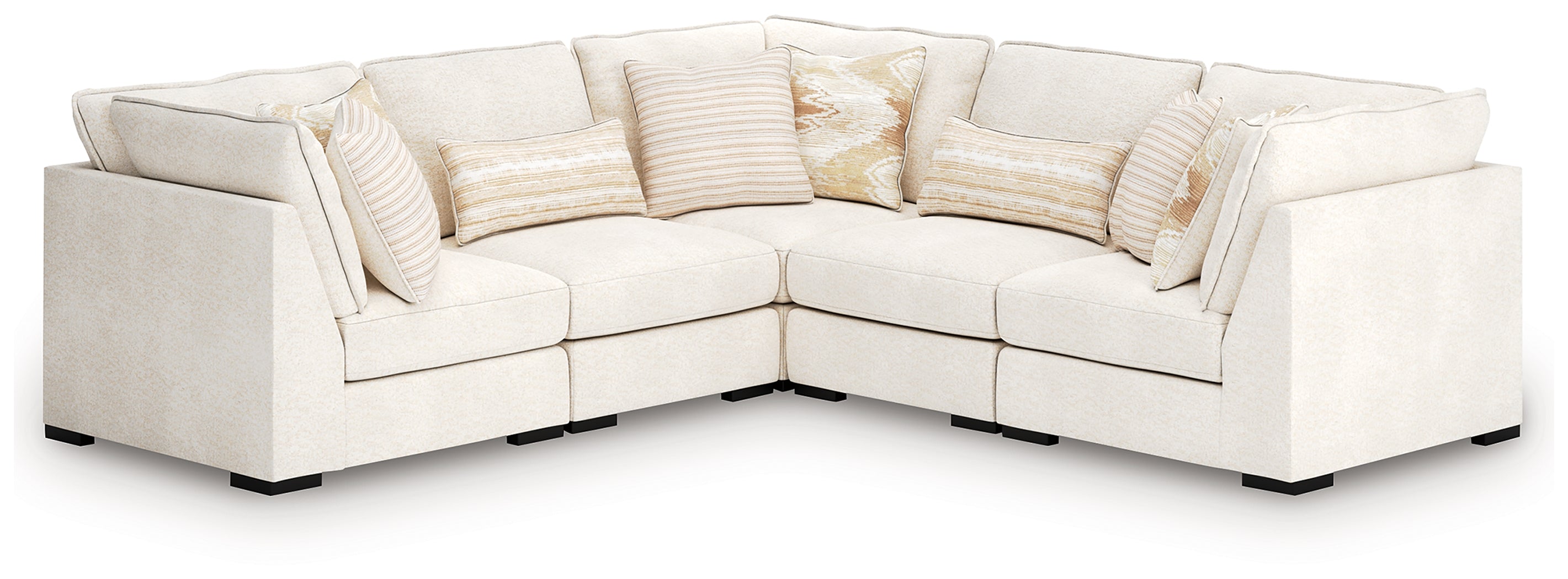Family Deals Furniture - Ashley Furniture - Donelson Creek Sectional - 6-Piece Sectional / Vanilla - 48002S3