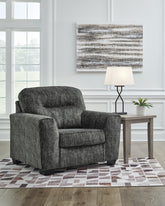 Family Deals Furniture - Ashley Furniture - Lonoke Living Room - Ottoman / Gunmetal - 5050414