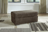Family Deals Furniture - Ashley Furniture - Aylesworth Living Room - Ottoman / Chocolate - 5370214