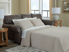 Family Deals Furniture - Ashley Furniture - Roxmere Living Room - Queen Sofa Sleeper / Umber - 5550339
