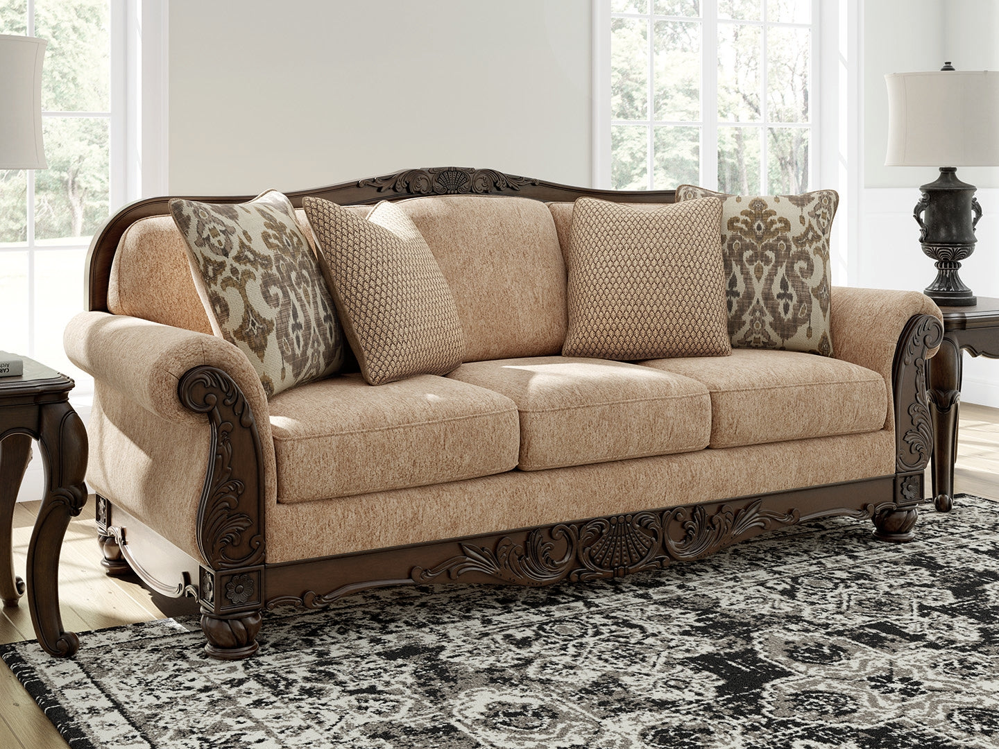 Family Deals Furniture - Ashley Furniture - Chelsworth Living Room - Sofa / Golden - PC5790538
