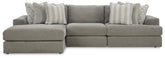 Family Deals Furniture - Ashley Furniture - Avaliyah Sectional - RAF 6-Piece Sectional with Chaise / Ash - 58103S12