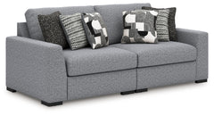Family Deals Furniture - Ashley Furniture - Bealton Sectional - RAF 6-Piece Sectional with Chaise / Salt and Pepper - 61305S13