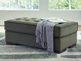 Family Deals Furniture - Ashley Furniture - Caspian-Town Living Room - Oversized Accent Ottoman / Olive - PC6170208