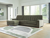Family Deals Furniture - Ashley Furniture - Caspian-Town Sectional - LAF 2-Piece Sectional with Chaise / Olive - PC61702S2