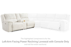 Family Deals Furniture - Ashley Furniture - Keensburg Sectional - LAF DBL REC PWR CON Loveseat / Linen - 6180701