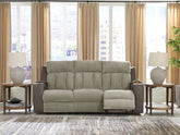 Family Deals Furniture - Ashley Furniture - WhipLash Living Room - PWR Recliner/ADJ Headrest / Sisal - PC6320413