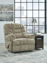 Family Deals Furniture - Ashley Furniture - Movie Man Living Room - Zero Wall Recliner / Chocolate - 6380229