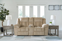 Family Deals Furniture - Ashley Furniture - Tip-Off Living Room - PWR REC Sofa with ADJ Headrest / Wheat - 6930515