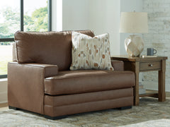 Family Deals Furniture - Ashley Furniture - VillaCourt Living Room - Ottoman / Caramel - 7490914