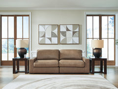 Family Deals Furniture - Ashley Furniture - Veronella Sectional - RAF 2-Piece Sectional Sofa / Sahara - 76106S1