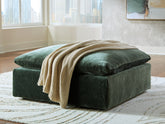 Family Deals Furniture - Ashley Furniture - Carriage View Living Room - Oversized Accent Ottoman / Jade - 7800108