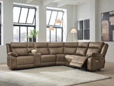 Family Deals Furniture - Ashley Furniture - Max-Momentum Sectional - 6-Piece Power Reclining Sectional with Audio Console - PC82305S9