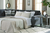 Family Deals Furniture - Ashley Furniture - Abinger Sectional - LAF Sofa Sleeper / Smoke - 8390569