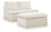 Family Deals Furniture - Ashley Furniture - Fannin Sectional - 2 Armless Chairs w/Otto (3/CN) - PC8430431