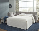 Family Deals Furniture - Ashley Furniture - Altari Sectional - LAF 2-Piece Sectional with Chaise / Alloy - 87214S2