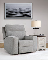 Family Deals Furniture - Ashley Furniture - Biscoe Living Room - PWR REC Loveseat/CON/ADJ HDRST / Pewter - 9050318