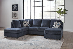 Family Deals Furniture - Ashley Furniture - Albar Place Sectional - RAF 2-Piece Sectional / Cobalt - 95302S2