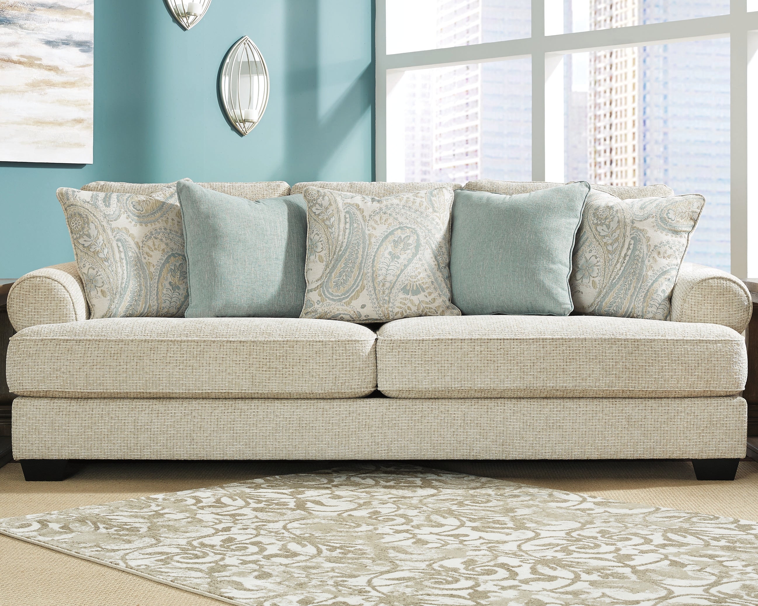 Family Deals Furniture - Ashley Furniture - Monaghan Living Room - Sofa / Sandstone - 9620538