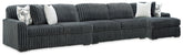 Family Deals Furniture - Ashley Furniture - Midnight-Madness 3-Piece Sectional with Chaise - 3-Piece Sectional with Chaise - 98105S28