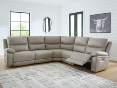 Family Deals Furniture - Ashley Furniture - Narwhal Place Sectional - 5-Piece Power Reclining Sectional / Pebble - PC99201S8