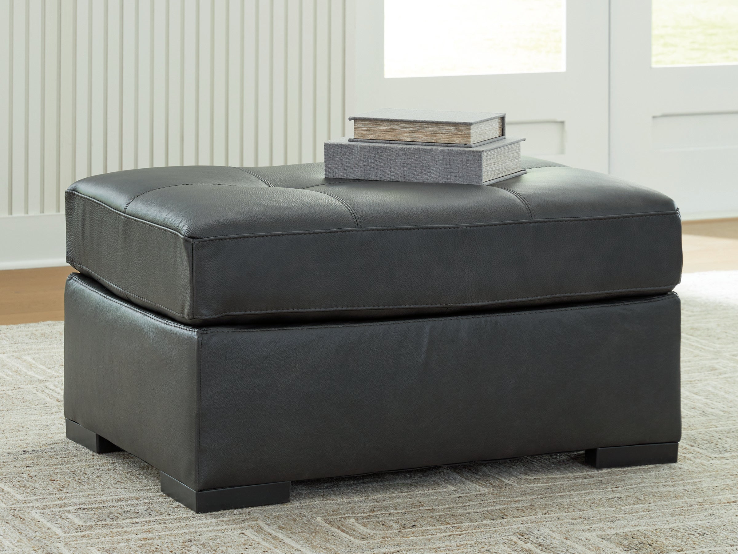 Family Deals Furniture - Ashley Furniture - Brindley Pier Living Room - Oversized Accent Ottoman / Fog - 9950308