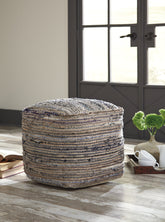 Family Deals Furniture - Ashley Furniture - Absalom Pouf - Pouf / Denim - A1000550