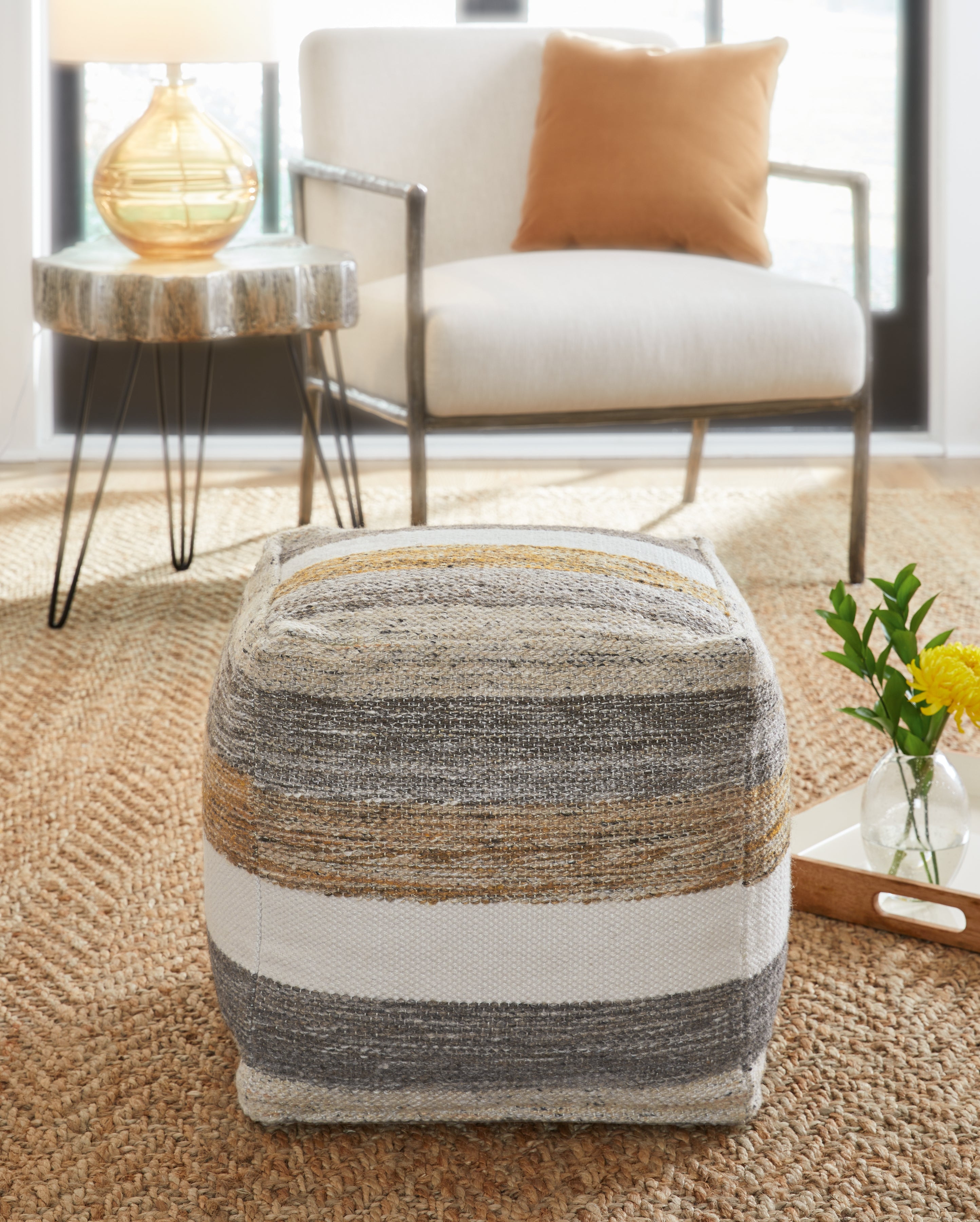 Family Deals Furniture - Ashley Furniture - Josalind Pouf - Pouf / Multi - A1000935