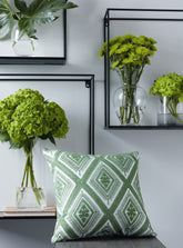 Family Deals Furniture - Ashley Furniture - Bellvale Pillows - Pillow (4/CS) / Green/White - A1001028