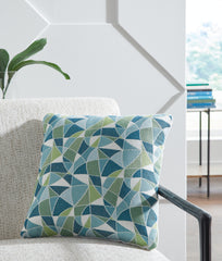 Family Deals Furniture - Ashley Furniture - Seanow Next-Gen Nuvella Pillows - Pillow (4/CS) / Green/Turquoise/White - A1900005